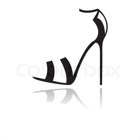 Black shoes silhouette | Stock Vector | Colourbox