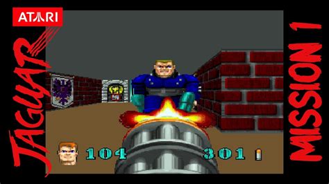 Wolfenstein 3D - Mission 1 (1994) [ATARI JAGUAR] - YouTube