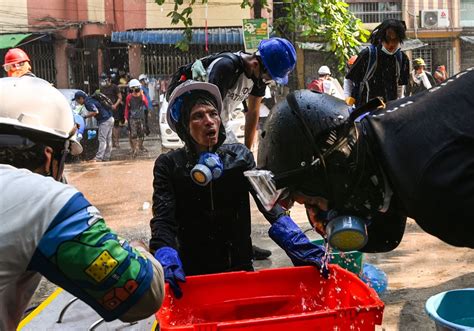 Myanmar protesters venture out despite police violence | Pittsburgh ...