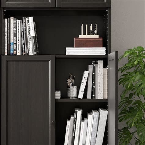 OXBERG door, black oak effect, 40x97 cm - IKEA UK