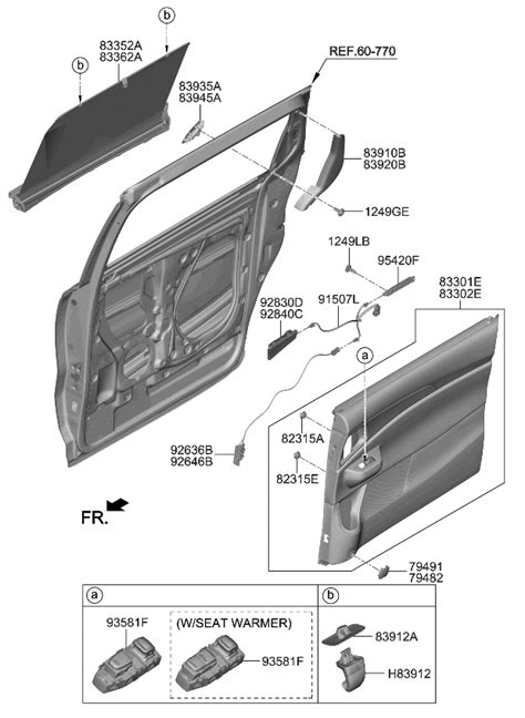 R Edt Genuine Kia Panel Assy Rear Door