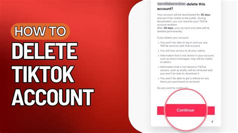 How To Delete Tiktok Account Permanently Youtube