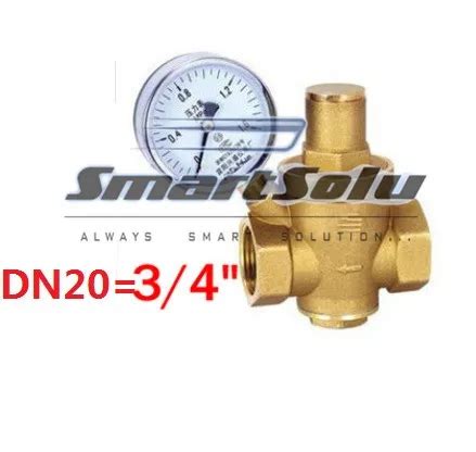 Brass Dn Water Pressure Regulator With Pressure Gauge Pressure