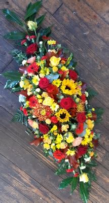 Autumnal Coffin Spray Buy Online Or Call 01283 704804