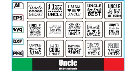 Uncle Svg Design Bundle Bundle · Creative Fabrica