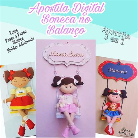 Apostila Digital Boneca No Balan O Elo Produtos Especiais