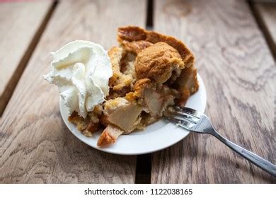 Dutch Apple Pie Whipped Cream Stock Photo 1122038165 | Shutterstock