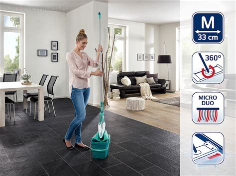 Набор для мытья полов Leifheit Combi Clean, швабра, ведро с отжимом ...