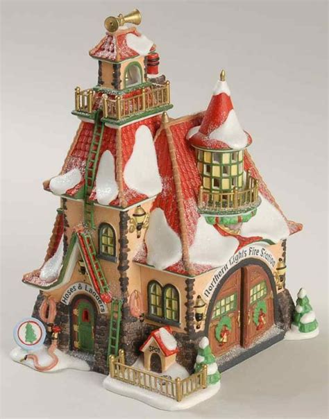 North Pole Village Northern Lights Fire Station - Boxed by Department ...