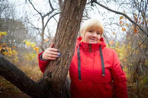 Kirov Russia October Modest Shy Blonde Adult Woman With A