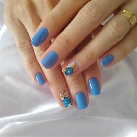 Unhas Decoradas Azul 48 modelos dicas e passo a passo Nati Cosmética