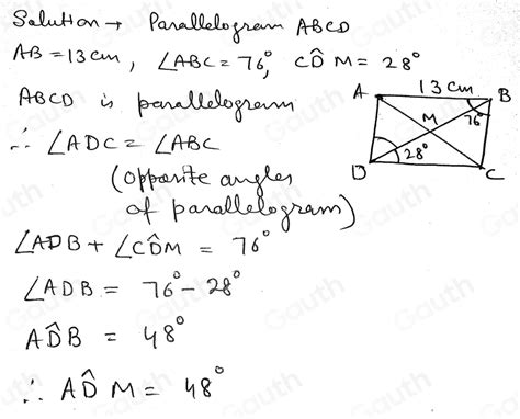 Solved In The Diagram Below The Diagonals Of Parallelogram ABCD