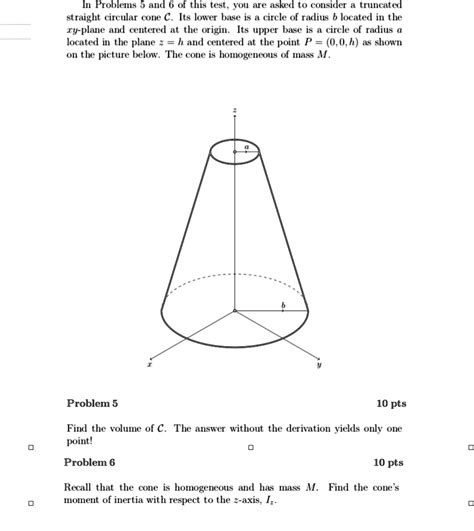 SOLVED In Problems 5 And 6 Of This Test VOu ArC Asked T0 Cousider