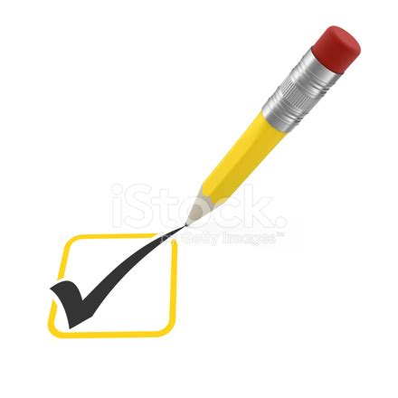 Check Mark And Pencil Stock Photo Royalty Free FreeImages