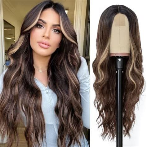 Amazon BlackSwern Honey Blonde Ombre Lace Front Wig Body Wave