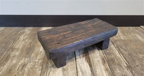 Rustic Wooden Step Stool - Etsy