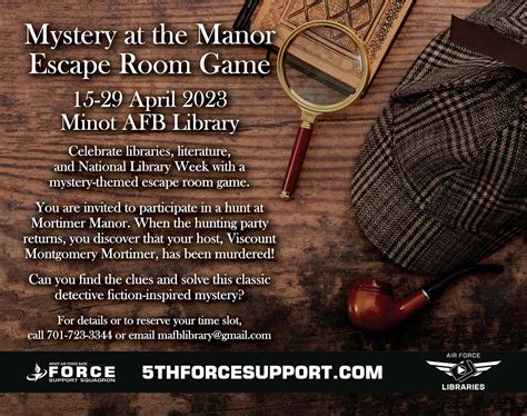 Mystery at the Manor Escape Room Game | Northern Sentry