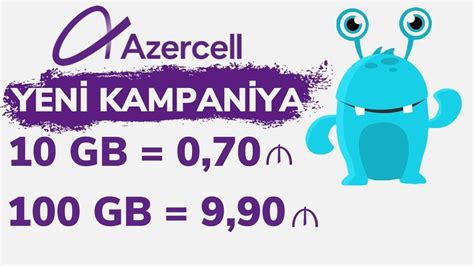 Azercell Tehsil Internet Paketi OZUNET YouTube