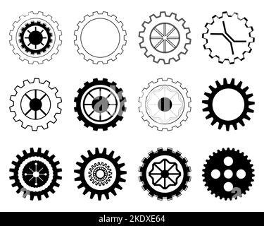 Gear Wheel Icon Stock Vector Image Art Alamy