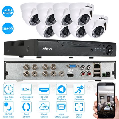 Kkmoon Ch Cctv System N Ahd Cctv Dvr P Pcs Ir Motion