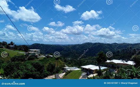 Cordillera Central Mountain Range of Puerto Rico Stock Image - Image of ...