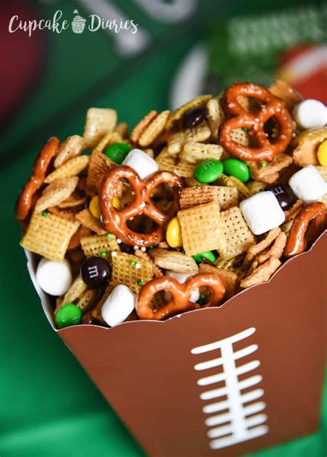 Football Chex Treat - Cupcake Diaries