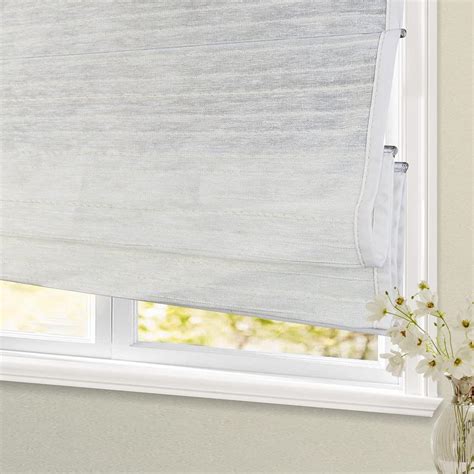 Blackout Cordless Blinds Bamboo Roman Shades Custom Window Shades With