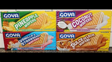 Goya Wafers Pineapple Coconut Vanilla And Strawberry And Dulce De