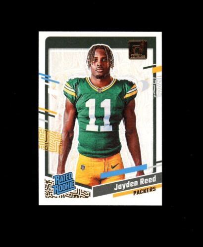 Donruss Canvas Rated Rookie Sp Jayden Reed Rc Green Bay Packers