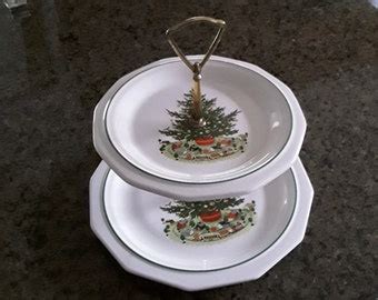 Pfaltzgraff Christmas Tree Plate Etsy