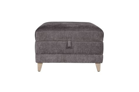 Tate Storage Ottoman Grey Vida Living