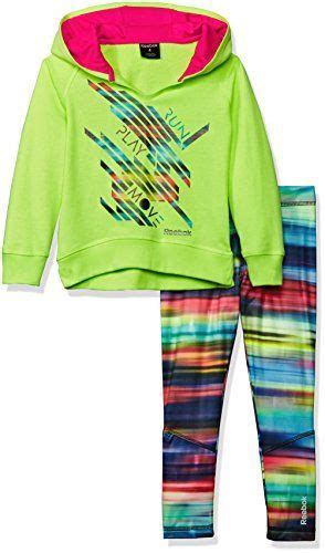 Reebok Little Girls Toddler Performance Jog Set Performance Hoodie