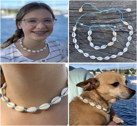 Seashell Cowrie Necklace And Anklet Set Hawaii Star