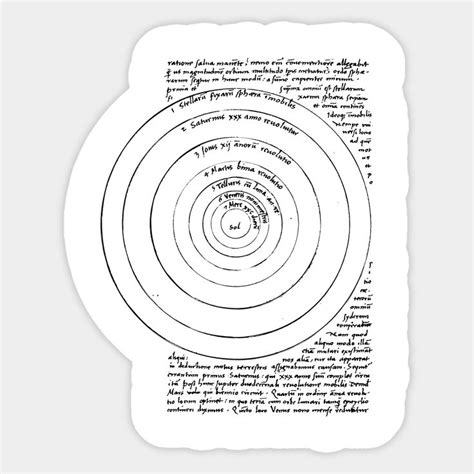 Nicolaus Copernicus - Heliocentric Model Sticker