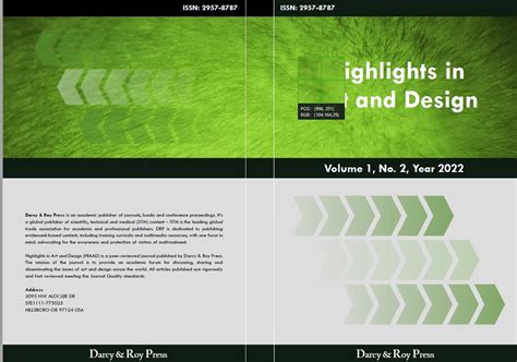 Highlights in Art and Design HIAAD ISSN 2957 8787 知乎