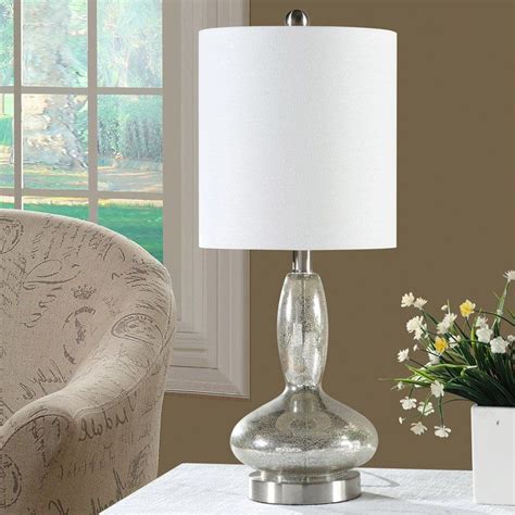 Creek Classics Mercury Silver Glass Table Lamp From