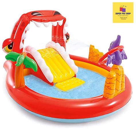 Piscina Inflable Dino Con Tobogan Para Ni Os Intex