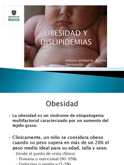 Obesidad Y Dislipidemias Pdf Obesidad Obesidad Infantil