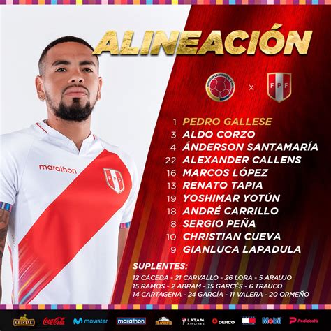 Selección Peruana 🇵🇪 On Twitter ¡equipo Confirmado 🔴⚪️🔴 Este Es El