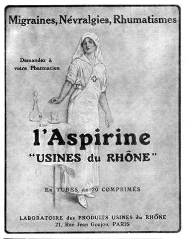 Publicit Pour L Aspirine Ann Es Rhone Migraine Vintage