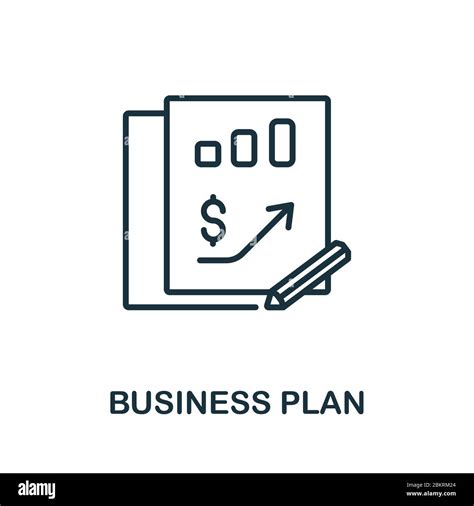 Business Plan icon from production management collection. Simple line ...