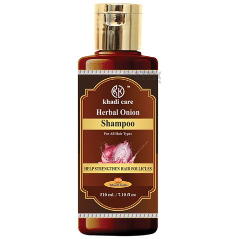 Khadi Care Herbal Onion Shampoo Buy Bottle Of 210 0 Ml Shampoo At Best