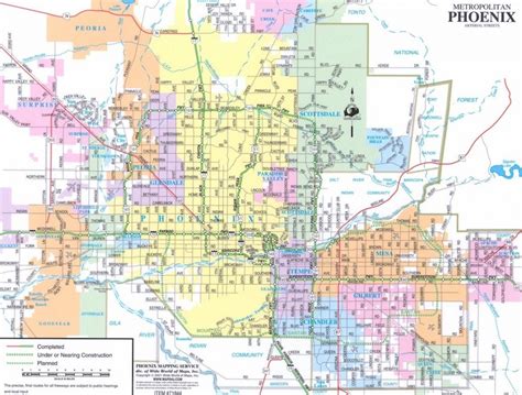 City Of Phoenix Zip Codes Map Printable