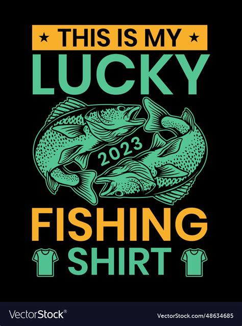 Fishing t-shirt design fishing tee fishing logo Vector Image