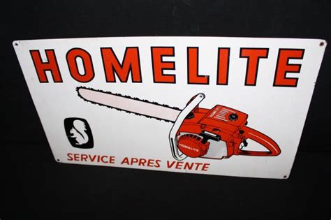 Sold At Auction Homelite Chainsaws Chainsaw Sign