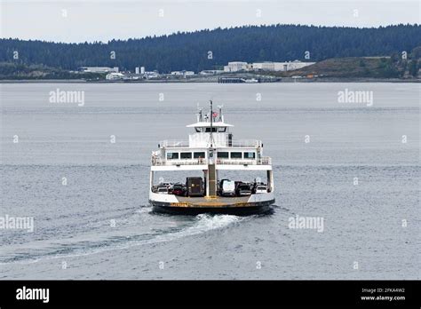 Steilacoom, WA, USA - April 27, 2021; Pierce County car ferry Christine ...