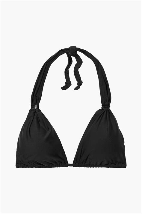 VIX PAULA HERMANNY Bia Tube Ruched Triangle Bikini Top THE OUTNET