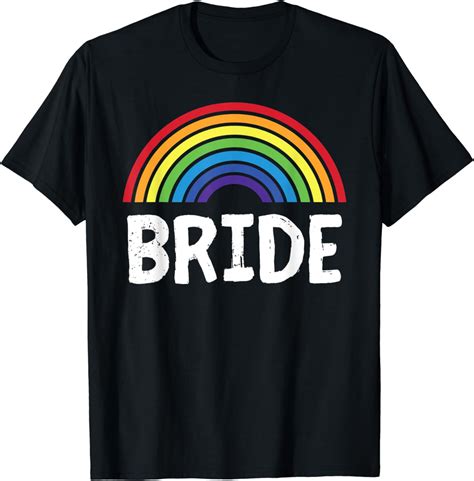 Proud Bride LGBT Lesbian Wedding Bachelorette Party Matching T Shirt Walmart