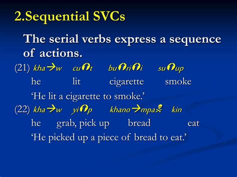 Ppt Properties Of Events Expressed By Serial Verb Constructions In