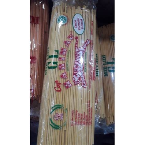 Jual Mie Lidi Mie Gomak Cap GL HARIMAU Kuning Putih Berat 500gram